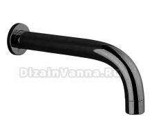 Излив настенный Cisal 250 мм для ванны, черный матовый