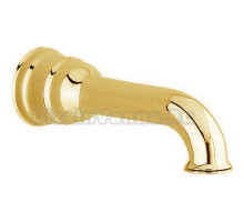 Излив настенный Cisal 220 мм для ванны, золото