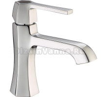 Смеситель Cisal Cherie однорычажный для раковины на 1 отверстие без донного клапана, цвет хром/черный матовый,,