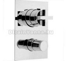 Встраиваемый термостатический смеситель Cisal Barcelona с переключателем на 3 положения, цвет хром