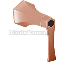 Запорный вентиль Cisal Cherie CF0033107E, цвет розовое золото/черный