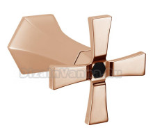 Запорный вентиль Cisal Cherie CX0033107E, цвет розовое золото/черный