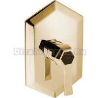 Однорычажный смеситель Cisal Cherie для душа, цвет Antique Gold/черный матовый