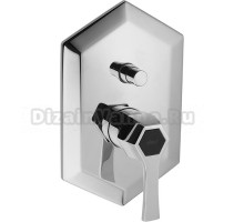 Однорычажный смеситель Cisal Cherie для ванны/душа, цвет хром/черный матовый