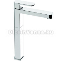 Смеситель Cisal Roadster однорычажный для раковины на 1 отверстие,высокий h317 мм,без донного клапана, цвет хром