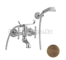Смеситель Cisal Arcana America для ванны с душевым комплектом, цвет бронза
