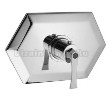 Термостатический смеситель Cisal Cherie CF0072006T для душа, цвет хром/черный