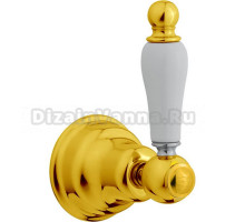 Запорный вентиль Cisal Arcana Toscana 1/2 F на горячую воду, цвет золото