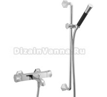 Термостатический смеситель Cisal Cherie CES2701021 для ванны, с душевым комплектом, хром