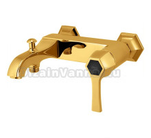 Cisal Cherie Смеситель для ванны однорычажный, без душевого комплекта, золото/черный