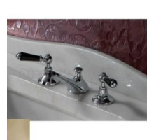 Cмеситель Devon&Devon Black Dandy MARF46OTBD для раковины на 3 отв., светлое золото