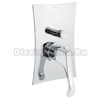 Смеситель Emmevi Ares 76019 для душа, зачищенный хром