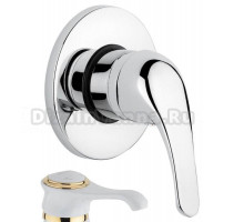 Смеситель для душа Emmevi Ambra 9009BO, белый/золото