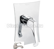 Смеситель для душа Emmevi Ares 76019NS, зачищенный никель