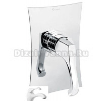Смеситель для душа Emmevi Ares 76019BIO, белый матовый