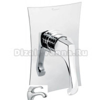 Смеситель для душа Emmevi Ares 76002CSP, зачищенный хром