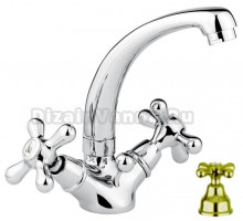 Смеситель для раковины Emmevi Deco Classic 12913OR, золото