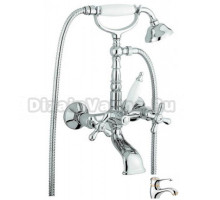 Смеситель для ванны и душа Emmevi Deco Old 12611CO, хром/золото