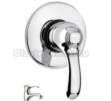 Смеситель для душа Emmevi Harmony 22009CO, хром/золото