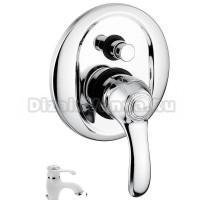 Смеситель для душа Emmevi Harmony 22019BC, белый/хром