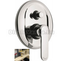 Смеситель для душа Emmevi Nefer 77019QO, кварц/золото