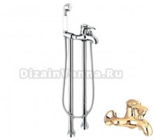 Смеситель для ванны и душа Emmevi Tiffany 600128OR, золото