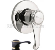 Смеситель для душа Emmevi Tiffany 6009NO, черный/золото