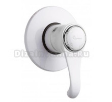 Смеситель для душа Emmevi Tiffany 6009BC, белый/хром