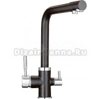 Смеситель Granula GR-2015 для кухонной мойки, черный