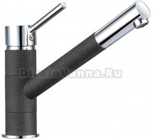 Смеситель Granula GR-0010 для кухонной мойки, графит