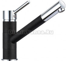 Смеситель Granula GR-0010 для кухонной мойки, черный