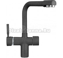 Смеситель Granula GR-2088 для кухонной мойки, графит