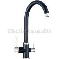 Смеситель Granula GR-2168 для кухонной мойки, шварц