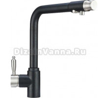 Смеситель Granula GR-2301 для кухонной мойки, шварц