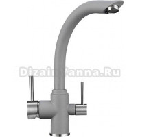 Смеситель Granula GR-2304 для кухонной мойки, алюминиум