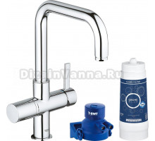 Смеситель Grohe Blue 120438 для кухонной мойки с фильтром, хром