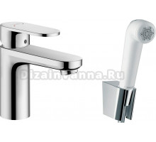 Смеситель Hansgrohe Vernis Blend 71215000 для раковины с гигиеническим душем, хром