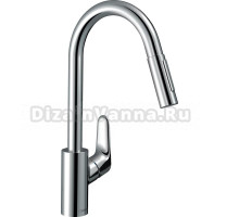 Смеситель Hansgrohe Focus M41 73880000 для кухонной мойки, хром