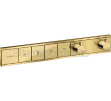 Термостат Hansgrohe RainSelect 15382990 для душа, полированное золото