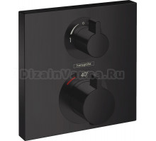 Термостат Hansgrohe Ecostat Square 15714670 для душа, матовый черный