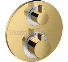 Термостат Hansgrohe Ecostat S 15758990 для душа, полированное золото