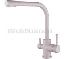 Смеситель Kaiser Merkur 26044-7 для кухонной мойки, бежевый мрамор