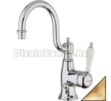 Смеситель для раковины Margaroli Classica RU1001AA01BR, с донным клапаном, бронза