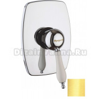 Смеситель для душа Margaroli Classica RU1007AA01GD с внутренней частью, золото