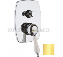 Смеситель для душа Margaroli Classica RU1008AA01GD с внутренней частью, золото