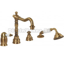 Смеситель Migliore Oxford ML.OXF-6355.BI.BR на борт ванны, бронза