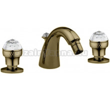 Смеситель Migliore Axo Swarovski ML.AXO-625F.BR для биде - бронза, на 3 отверстия