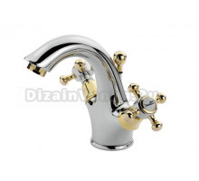 Смеситель Migliore Lady ML.LAD-934.CRDO для раковины -хром/золото