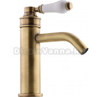 Смеситель Migliore Ermitage Mini 28574 для раковины, белый - бронза