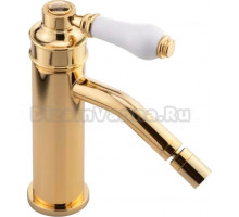 Смеситель Migliore Ermitage Mini 28584 для биде, белый - золото